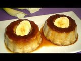 Receta para preparar pudding de plátano con caramelos. Receta de pudding / Pudding rápido y fácil