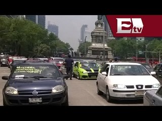 Marchan contra el nuevo Hoy no circula en la Ciudad de México / Vianey Esquinca