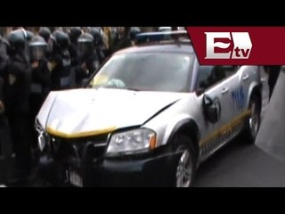 Choca patrulla de la SSPDF contra dos vehículos y mata a un ciclista en la colonia Merced