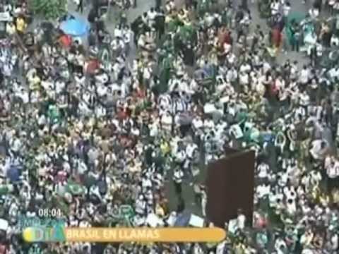En Brasil un millón de personas en protestas / Brazil a million people in protests