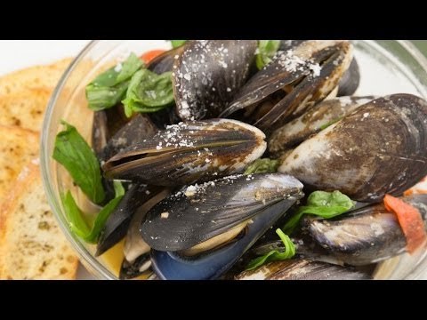 Receta de mejillones al vino blanco. Mejillones al vino blanco / Recetas para la cuaresma