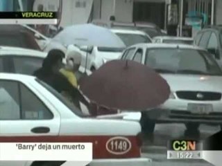 Tormenta Barry provoca la muerte de una persona en Veracruz