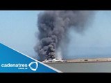 Se incendia avión en el aeropuerto de San Francisco / It burns plane at San Francisco airport