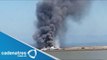 Se incendia avión en el aeropuerto de San Francisco / It burns plane at San Francisco airport