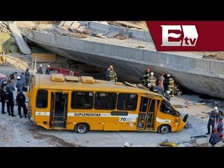 Colapsa sobre vehículos autopista en construcción en Brasil; hay 2 muertos  / Global