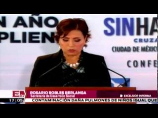 Avanza la Cruzada contra el Hambre en un 70%; asegura Rosario Robles  / Andrea Newman