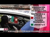 Calendario de verificación vehicular para el segundo semestre de 2014