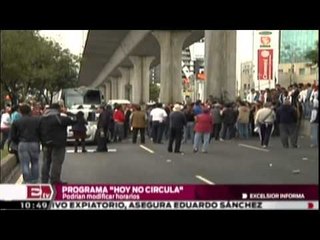 Horarios del Hoy no circula podrían ser modificados / Excélsior informa