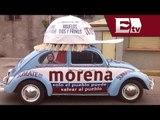 López Obrador presenta su vehículo, el Morenamóvil/ Gloria Contreras