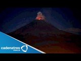Actividad del Popocatépetl provoca caída de ceniza