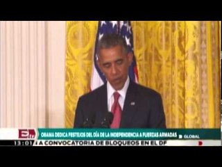 Dedica Barack Obama festejos del 4 de julio a las Fuerzas Armadas/ Global