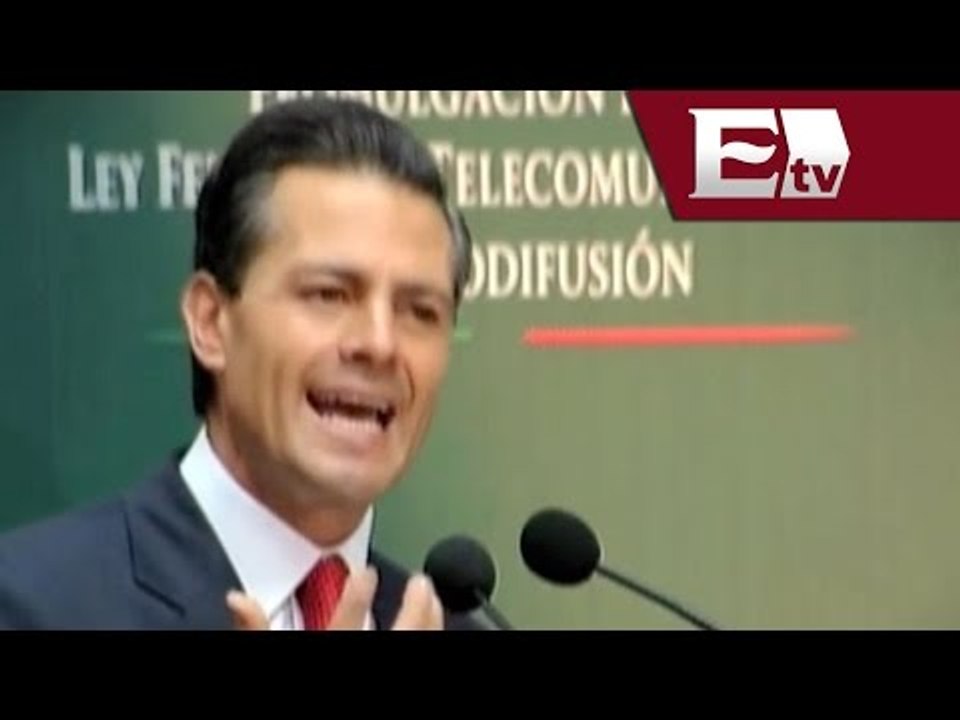 El presidente Peña Nieto promulgó la ley de Telecomunicaciones / Excélsior Informa