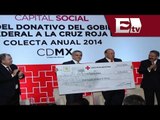 Gobierno del DF entrega 10 mdp y dos ambulancias a la Cruz Roja Mexicana