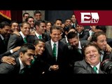 Enrique Peña Nieto recibe a la selección mexicana en Los Pinos/ Excélsior informa
