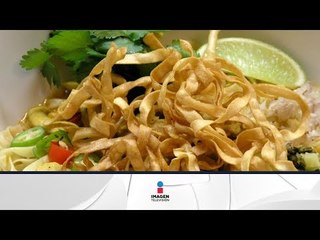 Ensalada de noodles con coco y mango / Recipe to noodles salad with coconut and mango