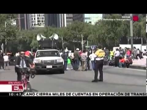 SME avanza en marcha hacia la Segob; cierran Bucareli / Excélsior informa