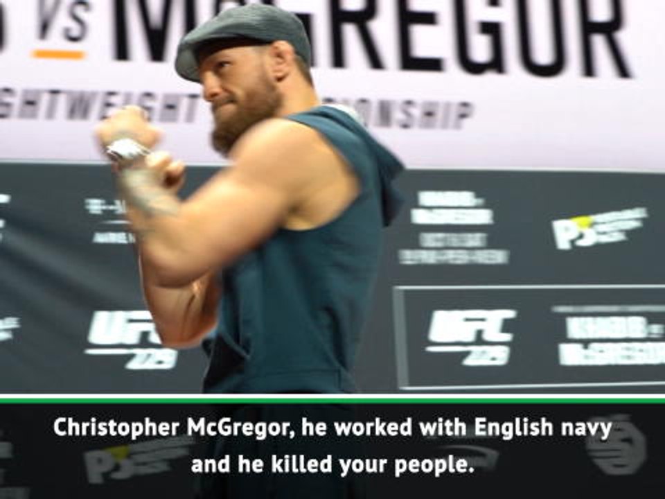 'McGregor's grandfather killed your people' - Khabib taunts Irish fans