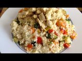 Receta de ensalada de pollo con couscous / Chicken salad recipe with couscous