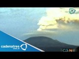 Popocatépetl registra intensa actividad; cae ceniza en el DF y cancelan vuelos en el AICM