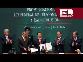 Promulga el presidente Peña Nieto la Ley de Telecomunicaciones/ Pascal