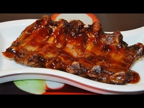 Receta de costilla con salsa bbq afrutada / Recipe bbq ribs with fruity sauce