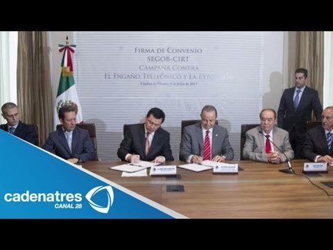 Segob y CIRT firman convenio contra la extorsión