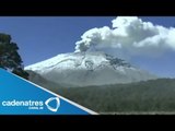 Popocatépetl incrementa su actividad a mediana intensidad; Puebla se mantiene en alerta