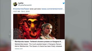 Director Krish Jagarlamudi New Movie Manikarnika Teaser Success | Fans Awesome Tweets