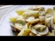Receta de pasta con almejas, hierbas y almendras / Pasta with clams, herbs and almonds