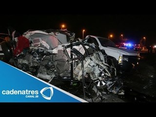 Rescate de perro causa impresionante choque en autopista México-Puebla