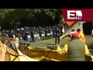 Desalojan policías capitalinos a invasores de la reserva ecológica en San Mateo Tlaltenango