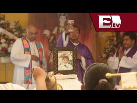 Entierran a niño que resultó herido durante enfrentamiento entre policías de Chalhuapan