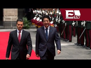 Da presidente Enrique Peña Nieto cálida bienvenida a primer ministro de Japón/ Titulares