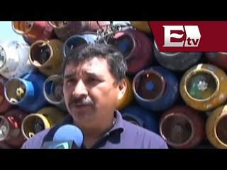 Alertan sobre el peligro en la recarga ilegal de cilindros de gas en Chimalhuacan, Edomex