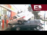 IMPRESIONANTE Tornado en Ixtapaluca provoca fuerte accidente de autos