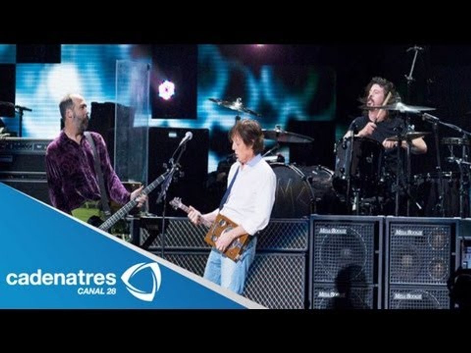 Paul McCartney y ex integrantes de nirvana junt...