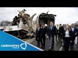 Luto nacional en España por descarrilamiento de tren; Rajoy visita zona siniestrada
