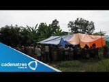 Guerrero registra ataque a campamento de desplazados de Ayutla