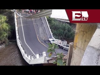 Realizan peritaje tras colapso de puente en Morelos  / Nacional