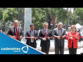 Miguel Ángel Mancera inaugura Alameda de Tacubaya