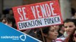 Marchan por la educación rechazados de universidades públicas