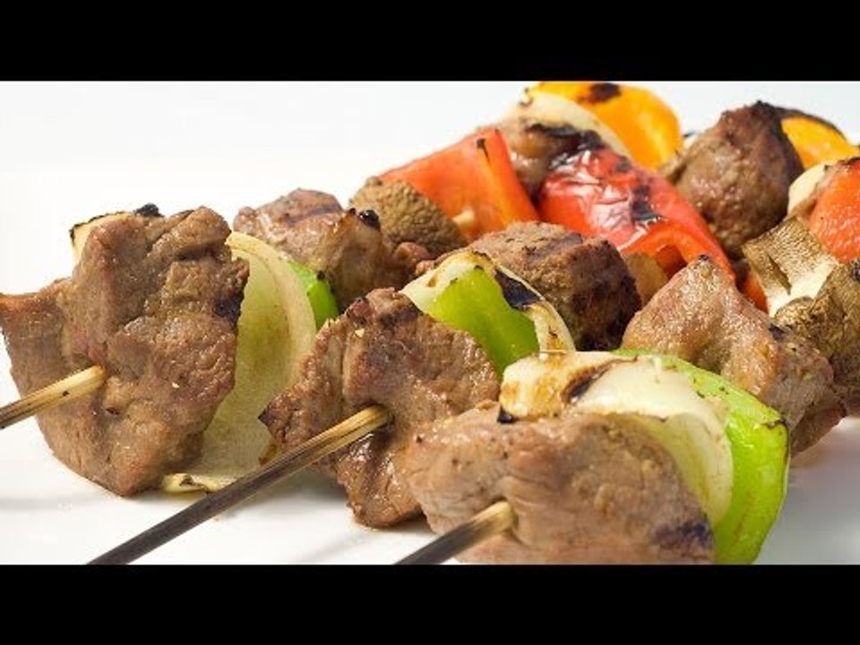 Receta de brochetas de carne de res / Recipe beef skewers