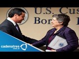 Miguel Ángel Osorio Chong se reúne con Janet Napolitano / Chong meets with Janet Napolitano