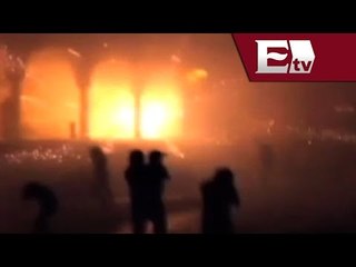 Sale de control espectáculo pirotécnico y causa pánico en Calkiní, Campeche/ Pascal