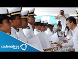 Peña Nieto encabeza graduación de cadetes de Marina en Veracruz