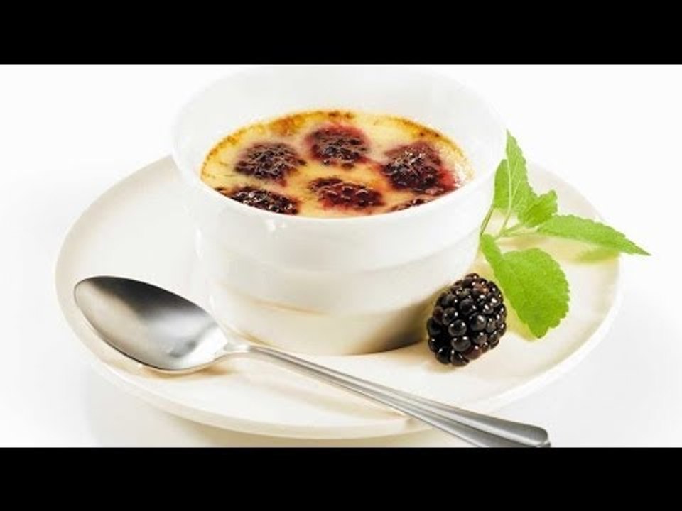 Receta de creme brulee de chocolate con chile ancho / Creme brulee chocolate with ancho chili