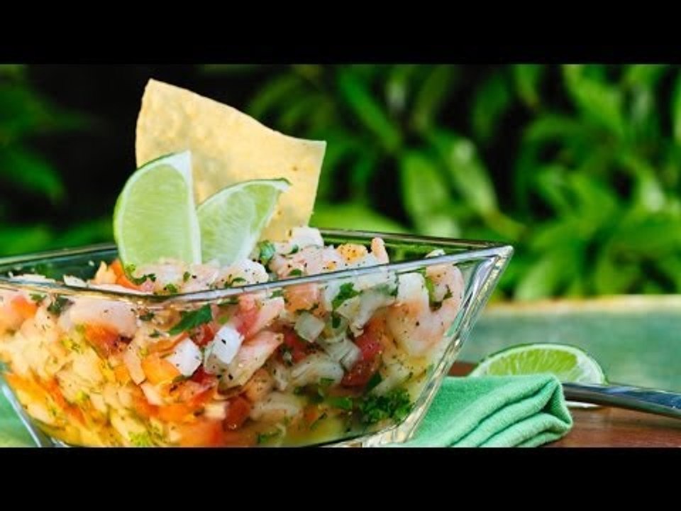 Receta de ceviche de mango verde al mezcal / Recipe green mango ceviche with mezcal