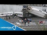Nuevas revelaciones sobre el accidente del Tren Galicia, España/Recuperan cajas negras Tren Galicia