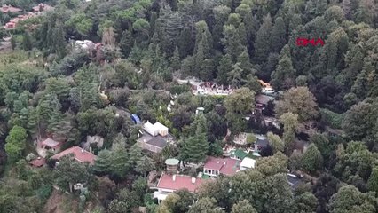 Adnan Oktar'ın Villasındaki Yıkım Havadan Görüntülendi