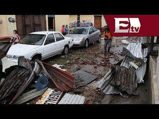 Torbellino causa destrozos en San Cristóbal de las Casas  / Paola Virrueta